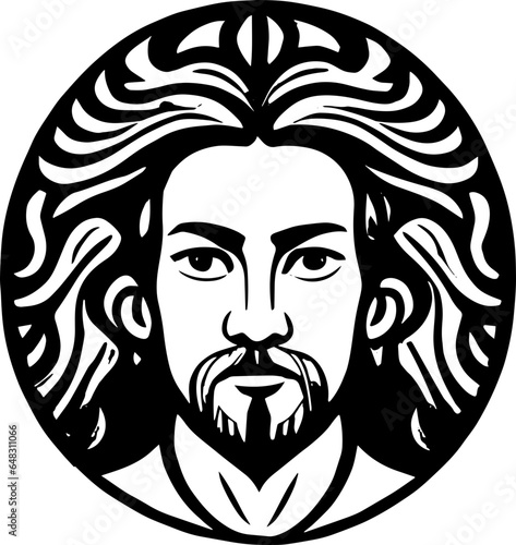 Head of a lion, logo, symbol, man's hair, community