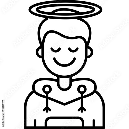 Angel Teenage Boy Icon