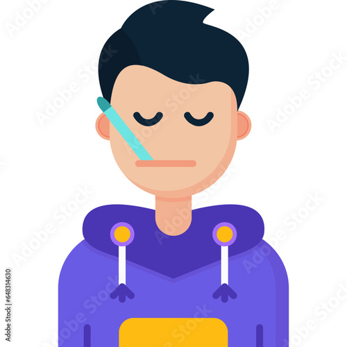 Sick Teenage Boy Icon