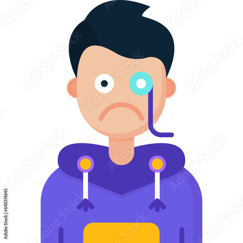 Detective Teenage Boy Icon
