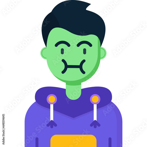 Sickness Teenage Boy Icon