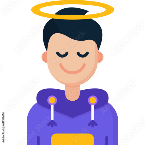 Angel Teenage Boy Icon