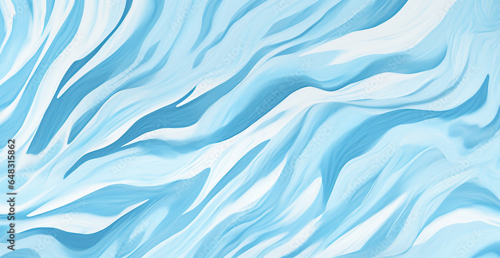 Obraz premium blue tiger stripes watercolor 