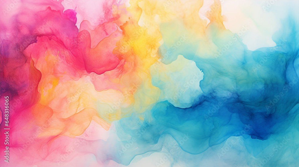 Watercolor Background - Abstract Watercolor Paper Textured Illustration