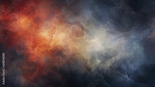 Dark Sky Watercolor Background - Abstract Watercolor Paper Textured Illustration