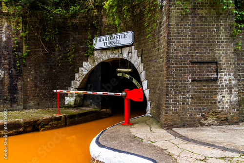 Entrance to the current Thomas Telford Harecastle Tunnel. photo