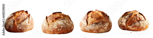 Png Set transparent background isolated German Sourdough bread fresh