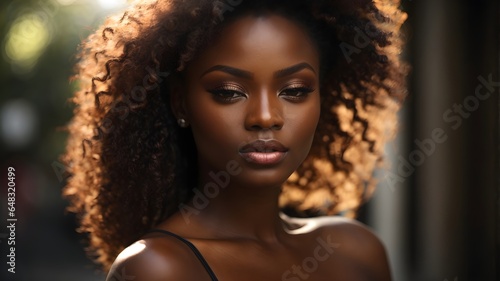 closeup of a beautiful nigerian women