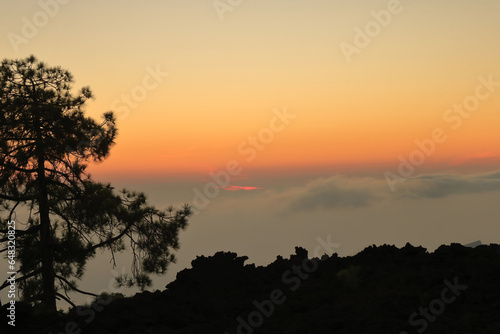 Puesta de sol desde parque recreativo de Chio. Guia de Isora. Tenerife © Javi