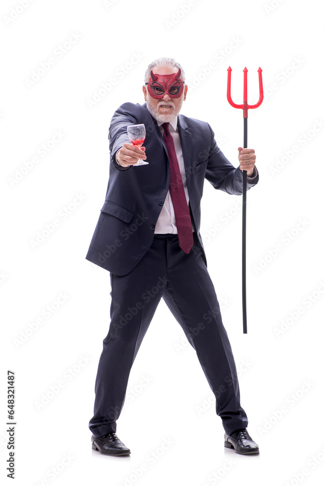 Devil businessman isolated on white Devil businessman isolated on white