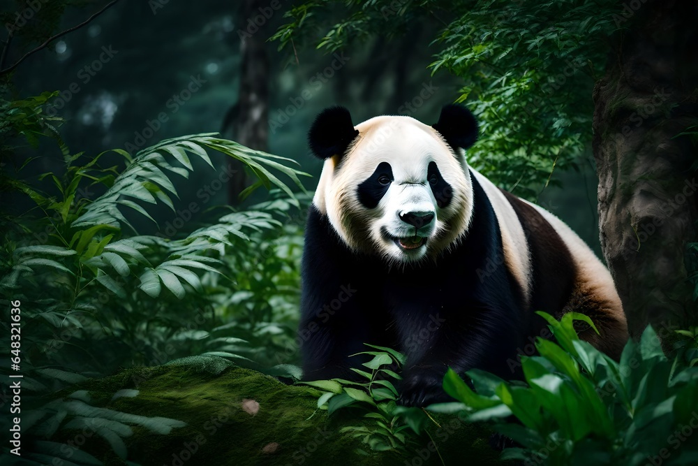 Obraz premium giant panda bear - ai generated