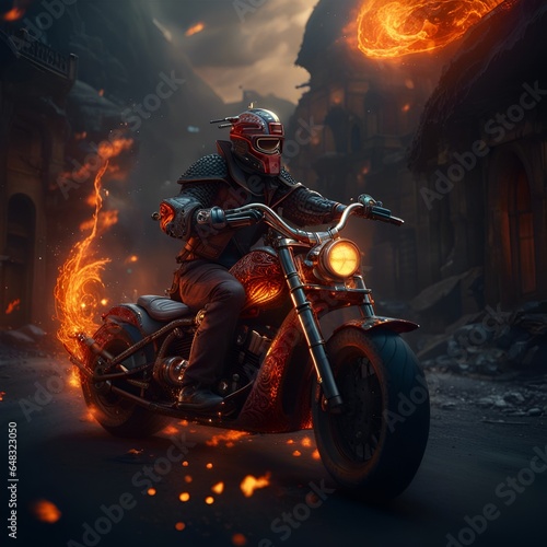 Motociclista de fuego 