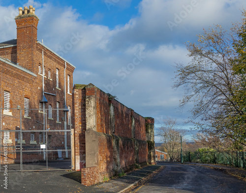 Old building with large wall