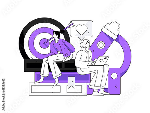 Online education remotely through online classes flat vector concept operation illustration