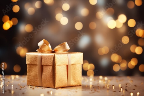 Gift box. Merry christmas and happy new year concept.