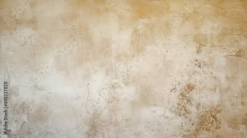 Texture of beige rubbed concrete or cement wall, background | Generative AI