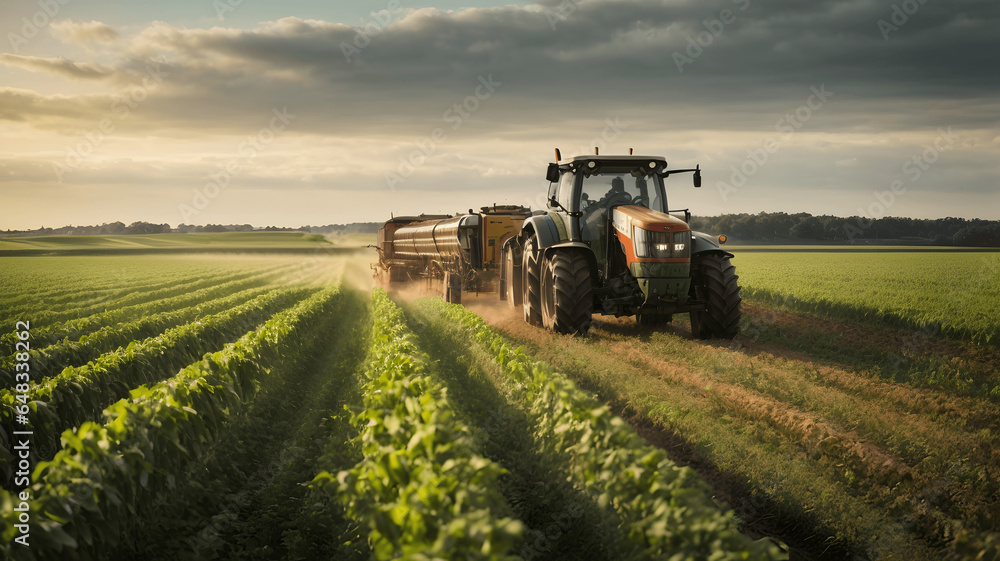 tractor in field tractor in field