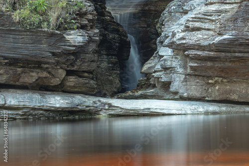 cachoeira no distrito do Tabuleiro, cidade de Conceição do Mato Dentro, Estado de Minas Gerais, Brasil photo