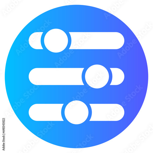 preferences gradient icon