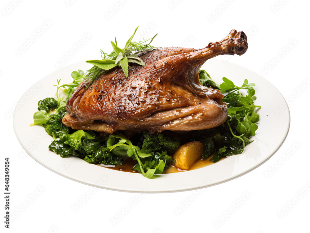 Duck confit is a classic French dish that involves slow-cooking duck