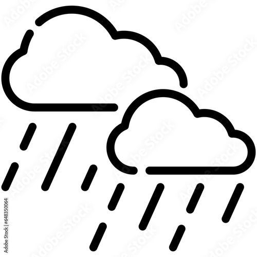 rain line icon