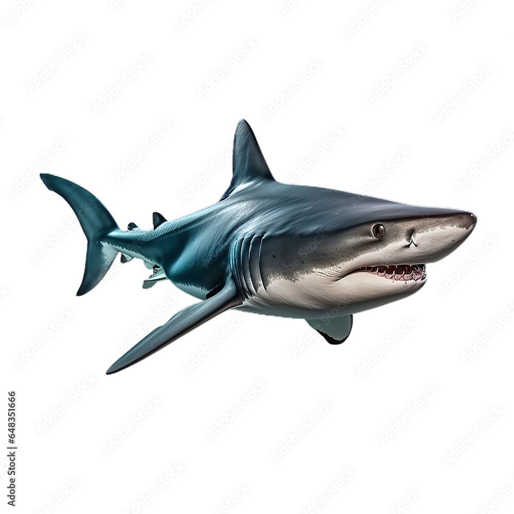 Fototapeta premium great shark isolated