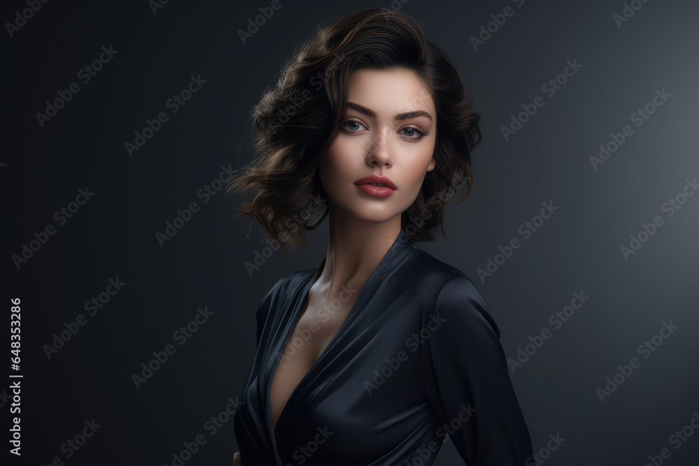 beautiful model posing in front of camera beautiful model posing in front of camera