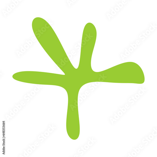  Algae plant abstract recolorable vector element
