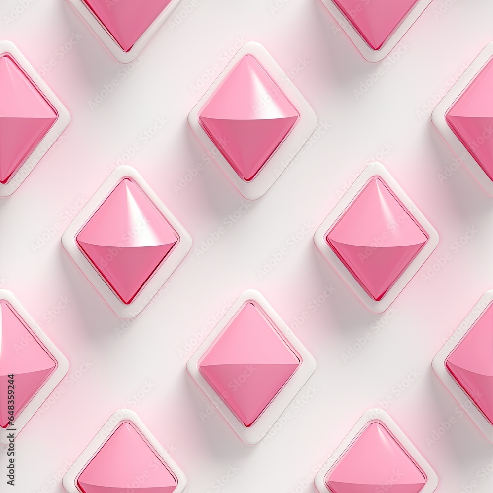 Dive into the everlasting fascination of geometry with this seamless artwork, graced by soothing pink shades against a pure white background, ideal for modern aesthetics. Dive into the everlasting fascination of geometry with this seamless artwork, graced by soothing pink shades against a pure white background, ideal for modern aesthetics.
