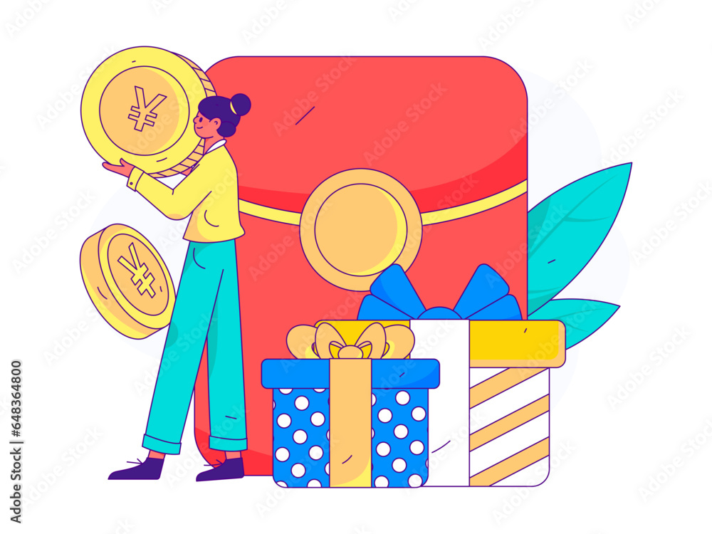 Online shopping e-commerce flat vector concept operation illustration
Online shopping e-commerce flat vector concept operation illustration