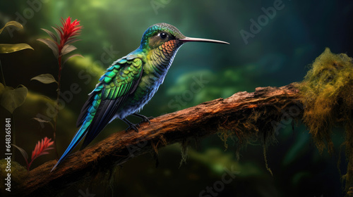 Broad Billed Hummingbird in the wild