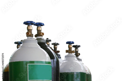 Oxygen tanks in hospitals are used to treat respiratory diseases.concept.