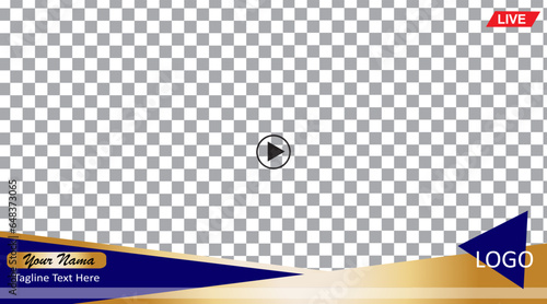 Frame for video conference and live streaming Transparent background