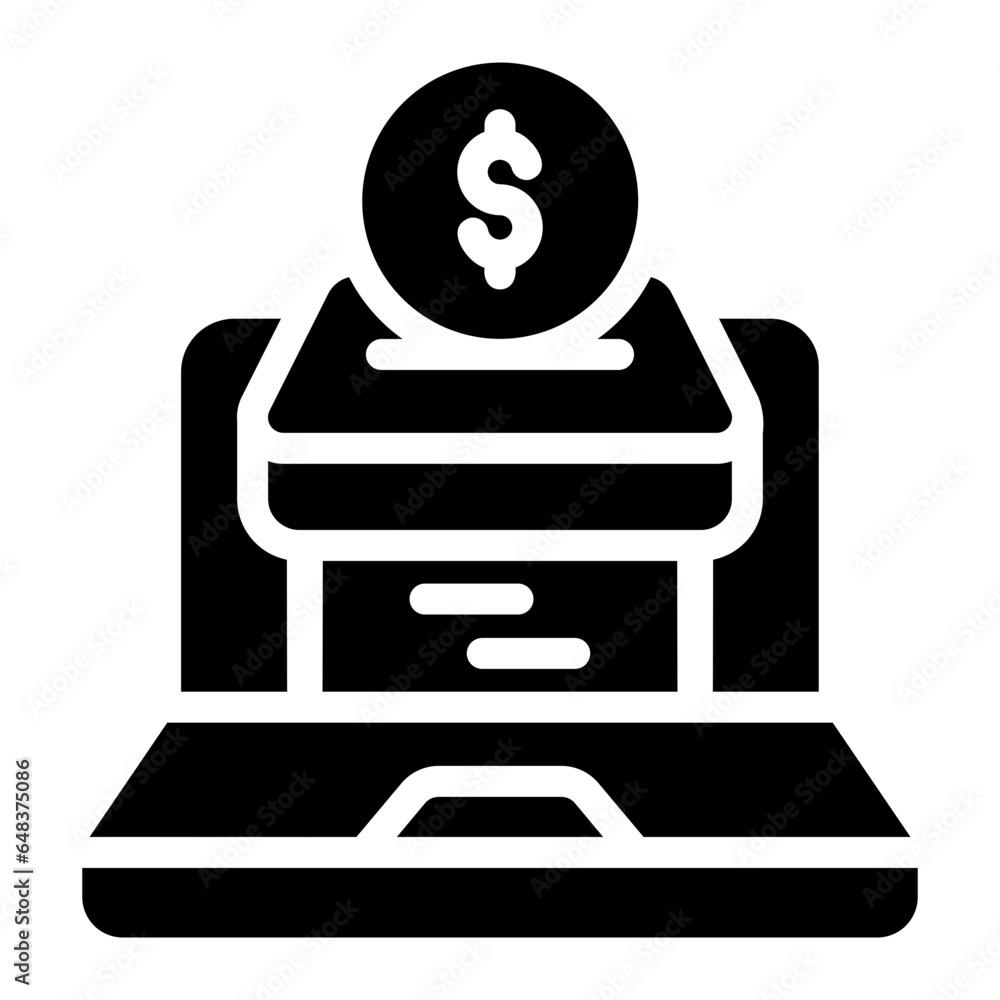 online donation Solid icon online donation Solid icon