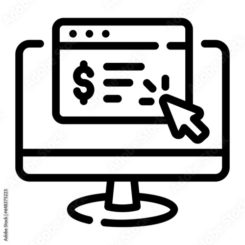 donation platform Line Icon