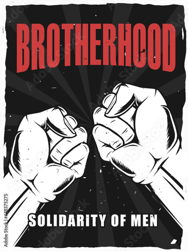 Brotherhood poster design for print