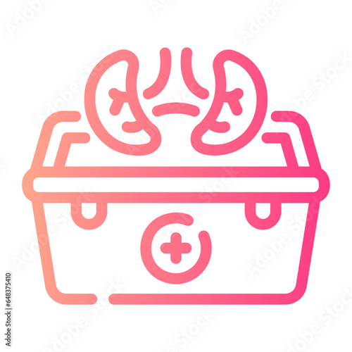 organ donation Line Gradient Icon