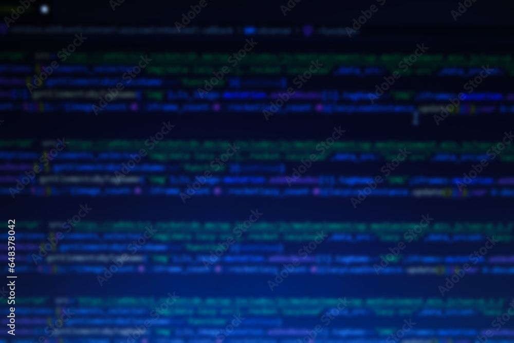 Blur coding screen background, Technology blur background Blur coding screen background, Technology blur background
