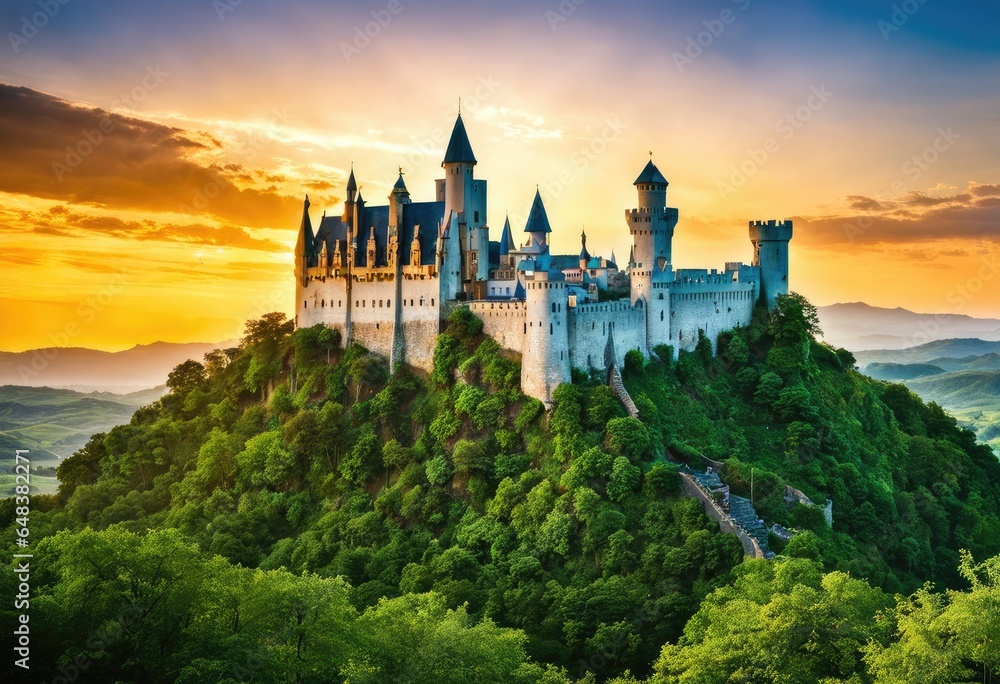 An enchanted kingdom of knights, dragons, and castles. An enchanted kingdom of knights, dragons, and castles.