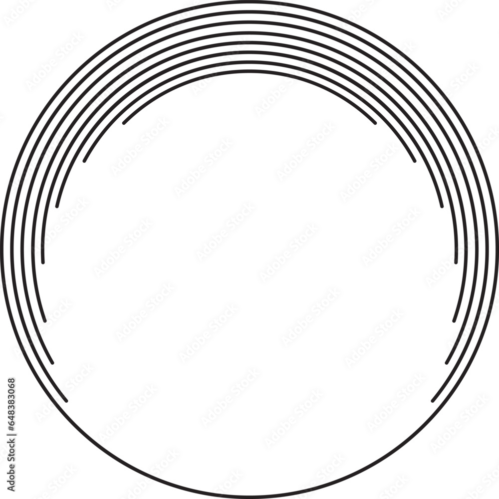circle frame with line style ellement illustration circle frame with line style ellement illustration