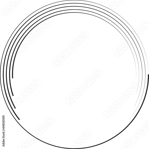 circle frame with line style ellement illustration photo