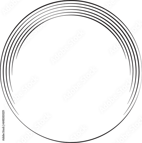 circle frame with line style ellement illustration photo