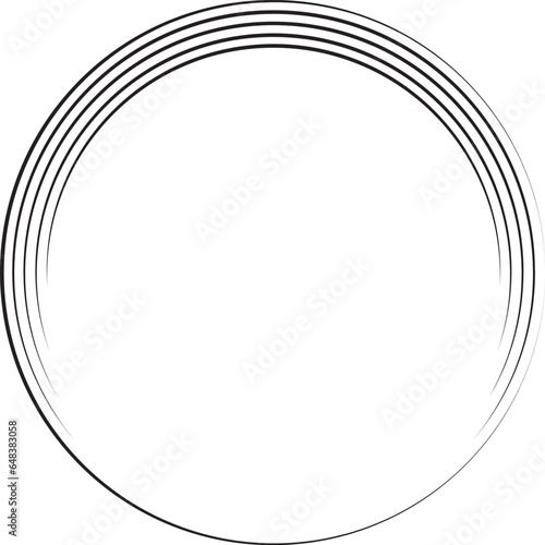 circle frame with line style ellement illustration photo