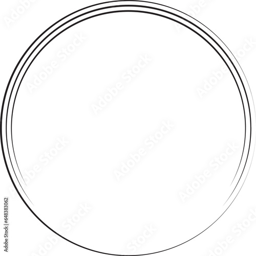 circle frame with line style ellement illustration photo