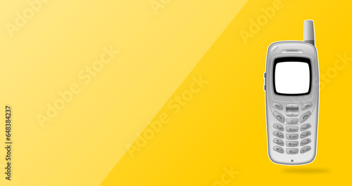 basic old phone mock up and background