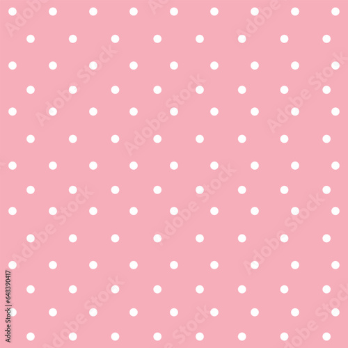 Pink Polka, polkadot seamless pink. vector. Pastel colors 
