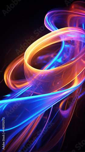 Abstract fantastic colorful neon background