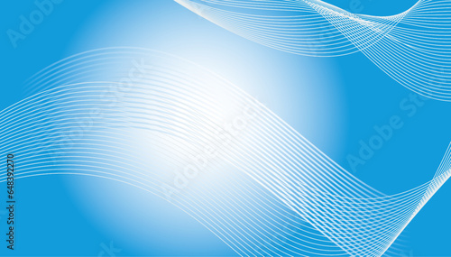 Abstract shiny bright blue waves banner design. Abstract blue technology wave design.