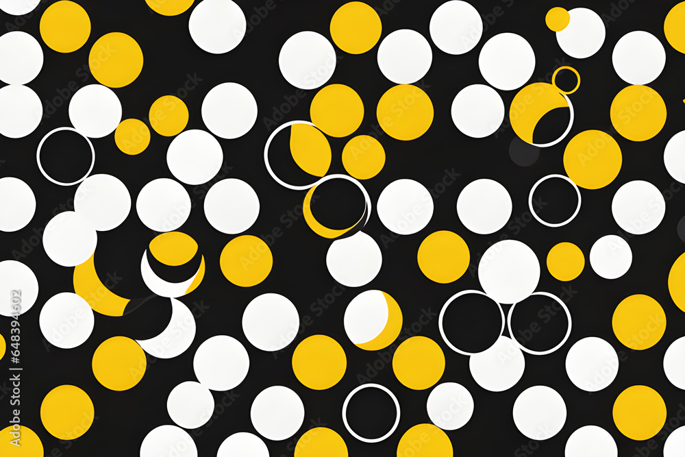 Abstract pattern dotted in white and yellow on a black background.
Generative AI Abstract pattern dotted in white and yellow on a black background.
Generative AI
