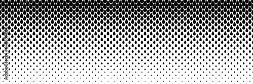 horizontal gradient of black and white water drop halftone texture vector illustration black and white water drop background.